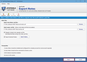 SysTools Export Notes screenshot 4