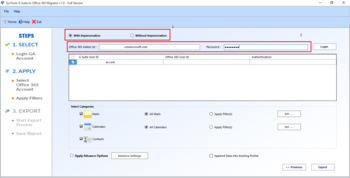 SysTools G Suite to Office 365 Migrator screenshot 4