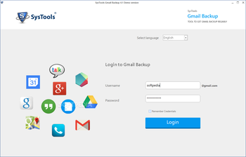 SysTools Gmail Backup screenshot