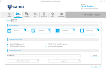 SysTools Gmail Backup screenshot 2