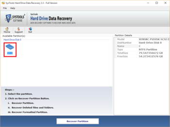 SysTools Hard Drive Data Recovery screenshot 2