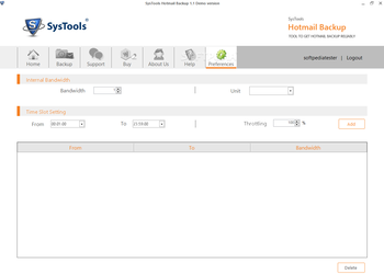 SysTools Hotmail Backup screenshot 5