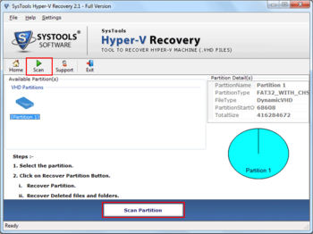 SysTools Hyper-V Recovery screenshot 2