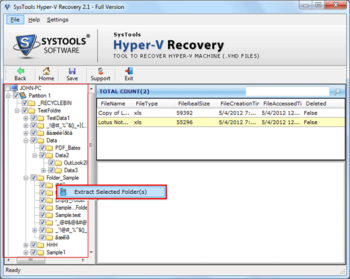 SysTools Hyper-V Recovery screenshot 4