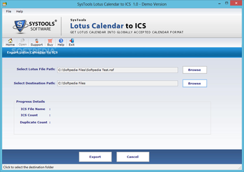 SysTools Lotus Calendar to ICS screenshot 2
