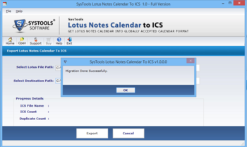 SysTools Lotus Calendar to ICS screenshot 3