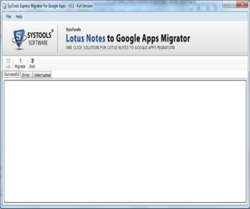 SysTools Lotus Notes to Google Apps screenshot 3
