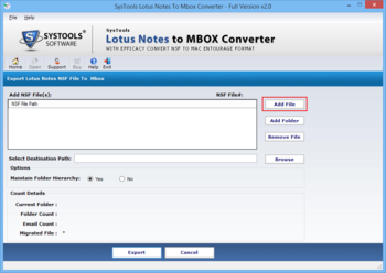 SysTools Lotus Notes to MBOX Converter screenshot 2