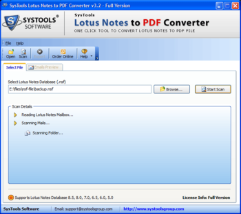 SysTools Lotus Notes to PDF Converter screenshot 2