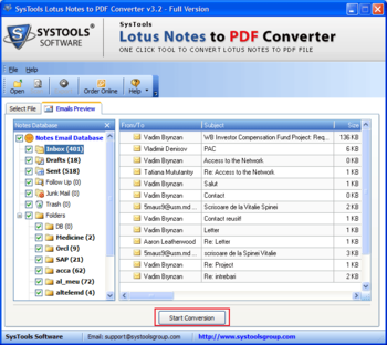 SysTools Lotus Notes to PDF Converter screenshot 3