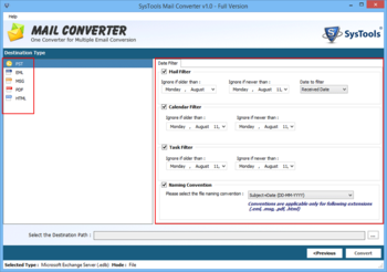 SysTools Mail Converter screenshot 4
