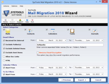 SysTools Mail Migration screenshot 4