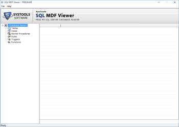 SysTools MDF Viewer screenshot