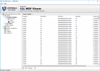 SysTools MDF Viewer screenshot 3