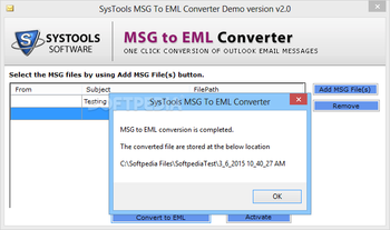 SysTools MSG to EML Converter screenshot 2
