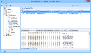 SysTools MSG to PST Converter screenshot 2