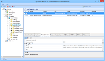 SysTools MSG to PST Converter screenshot 3