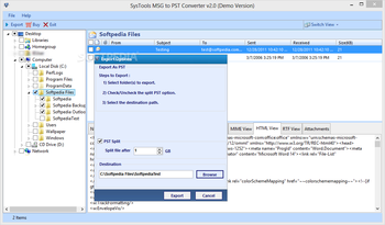 SysTools MSG to PST Converter screenshot 7