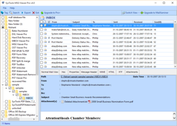 SysTools MSG Viewer screenshot 4