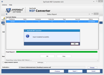 SysTools NSF Converter screenshot 4