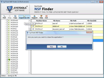 SysTools NSF Finder screenshot 2