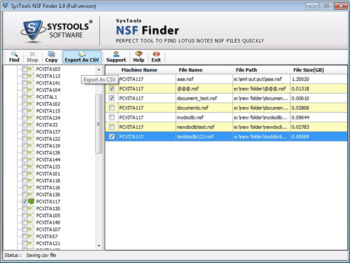 SysTools NSF Finder screenshot 4