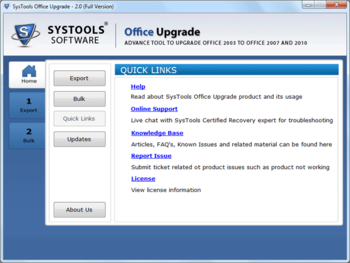 SysTools Office Upgrade screenshot 2
