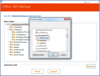 SysTools Office365 Backup & Restore screenshot 2