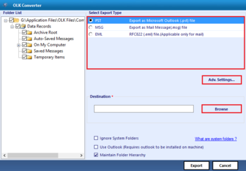 SysTools OLK Converter screenshot 4