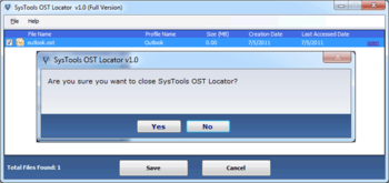 SysTools OST Locator screenshot
