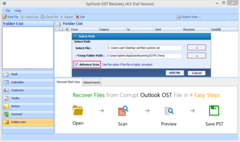 SysTools OST Recovery screenshot 2