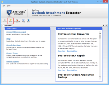 SysTools Outlook Attachment Extractor screenshot 3