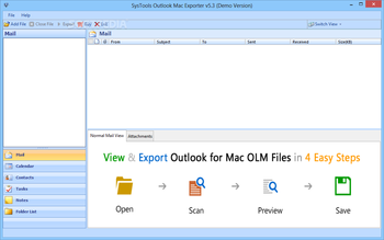 SysTools Outlook Mac Exporter screenshot