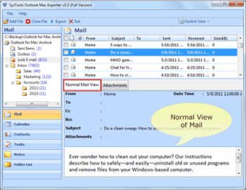 SysTools Outlook Mac Exporter screenshot 5