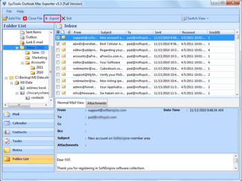 SysTools Outlook Mac Exporter screenshot 6