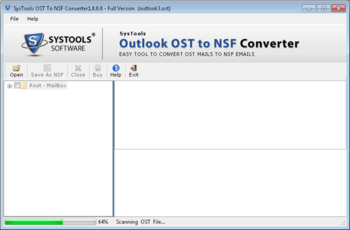 SysTools Outlook OST to NSF Converter screenshot 2