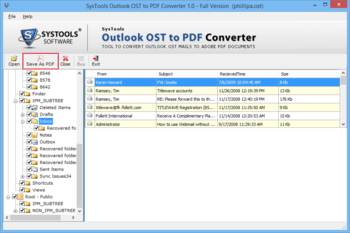 SysTools Outlook OST to PDF Converter screenshot 2