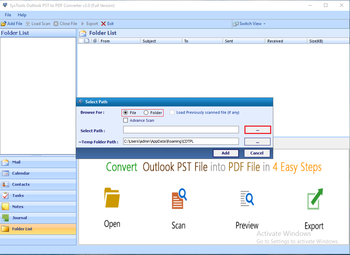 SysTools Outlook PST to PDF Converter screenshot 2