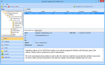 SysTools Outlook PST Viewer screenshot