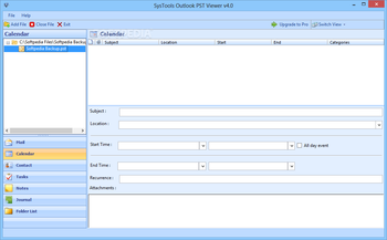 SysTools Outlook PST Viewer screenshot 2
