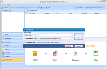 SysTools Outlook PST Viewer screenshot 3