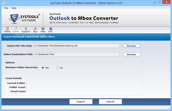 SysTools Outlook To Mbox Converter screenshot 2