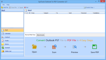 SysTools Outlook to PDF Converter screenshot 2