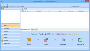 SysTools Outlook to PDF Converter screenshot 3