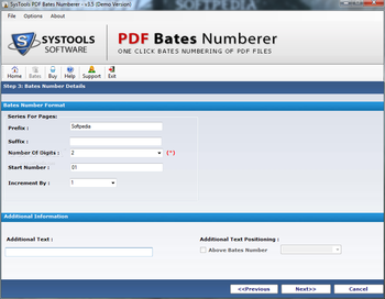 SysTools PDF Bates Numberer screenshot 3