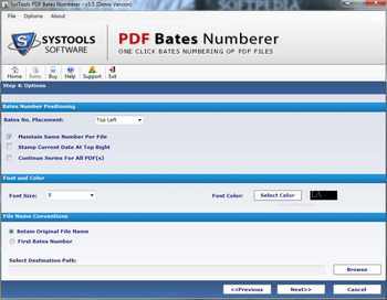 SysTools PDF Bates Numberer screenshot 4