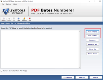 SysTools PDF Bates Numberer screenshot 2