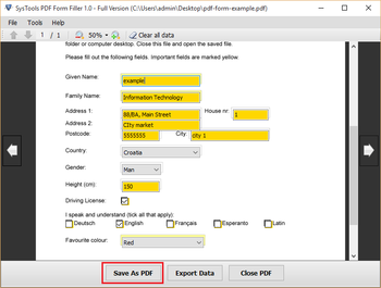 SysTools PDF Form Filler screenshot 4