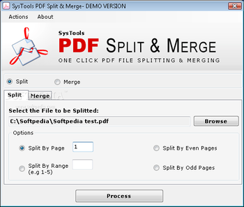 SysTools PDF Split & Merge screenshot