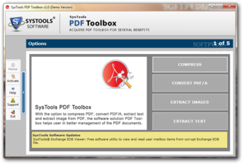 SysTools PDF Toolbox screenshot